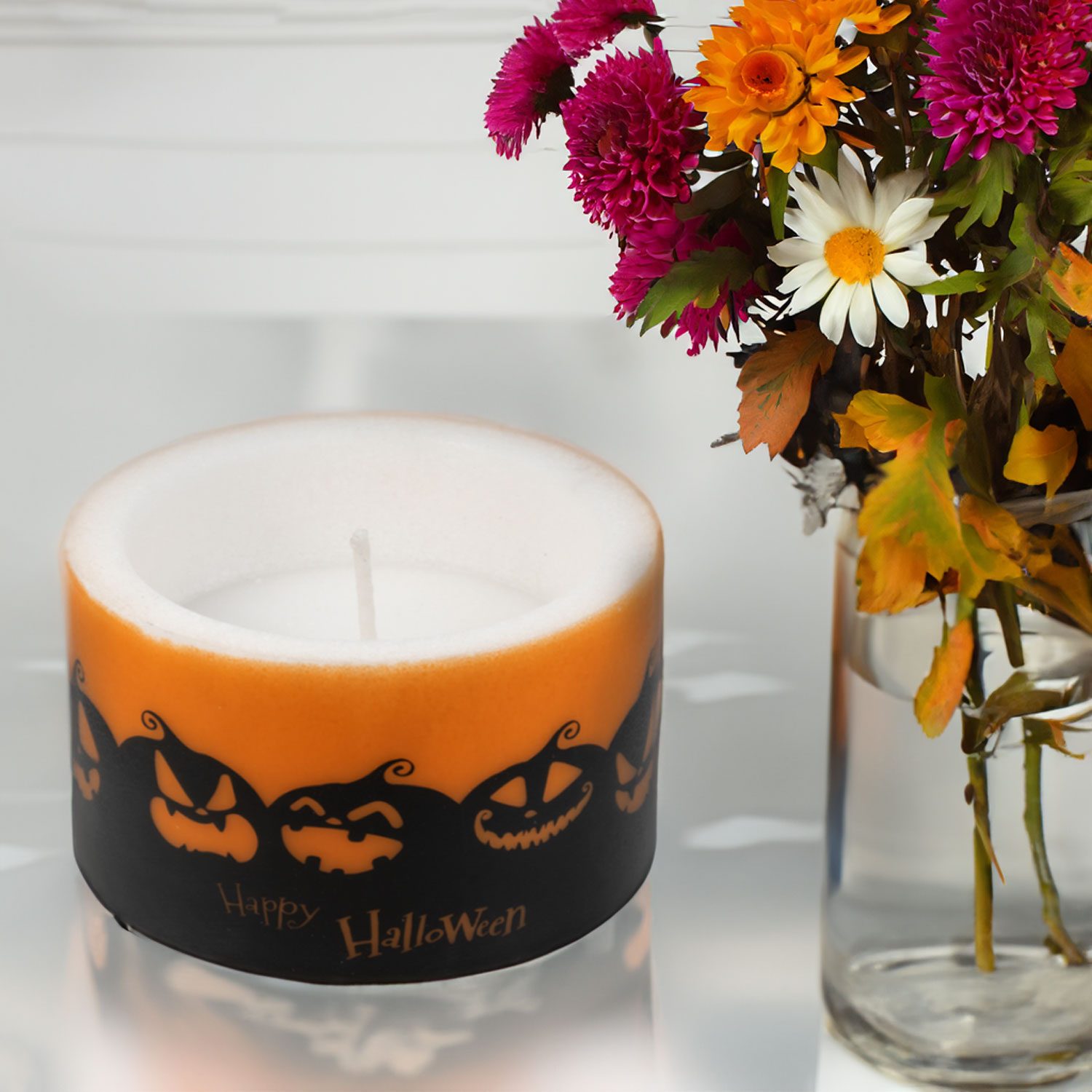 Happy Halloween Aussenkerze