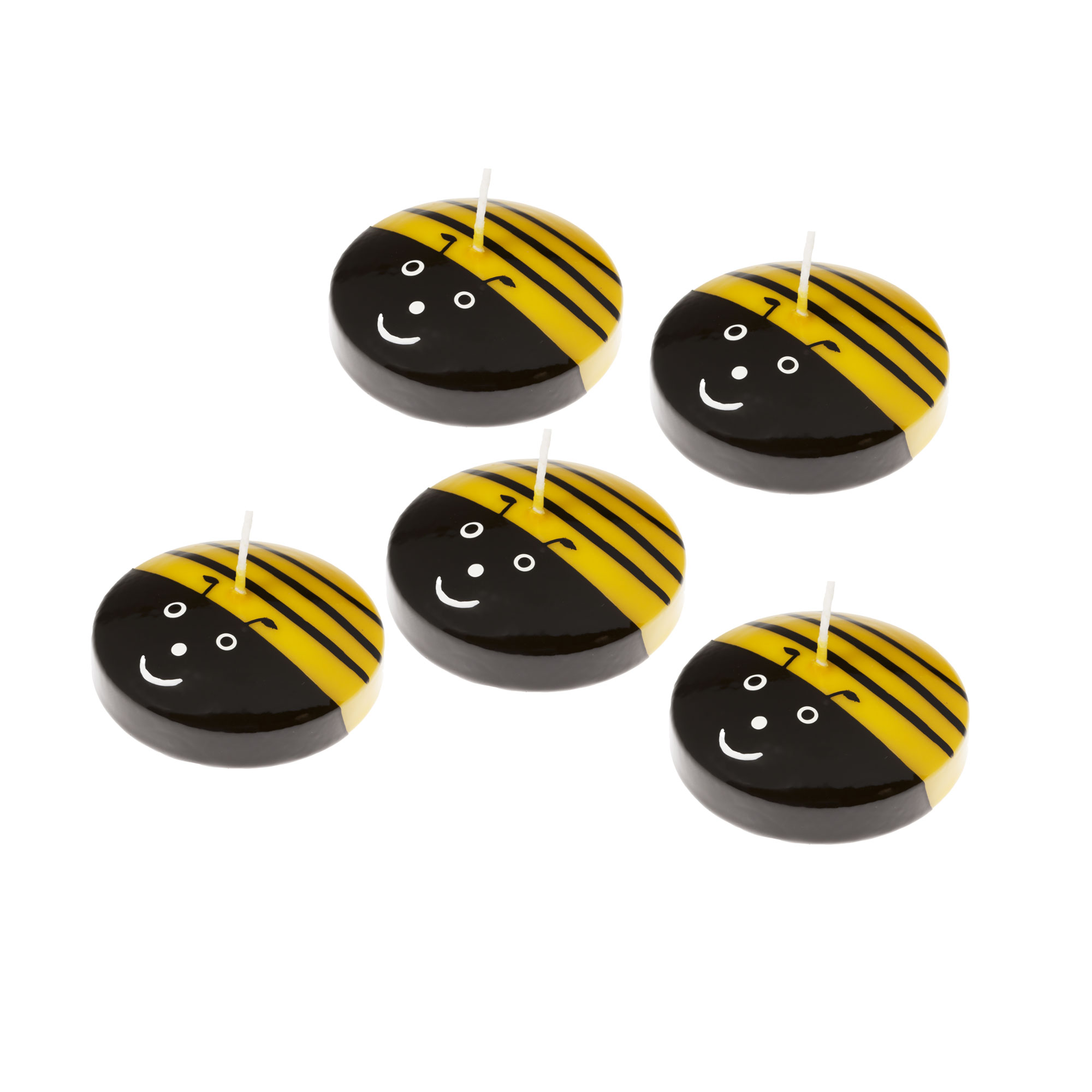 SET 5x Schwimmkerze Biene
