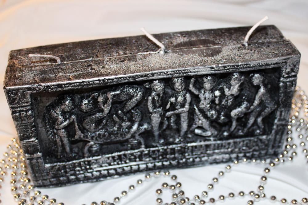 XXL Kerze Kamasutra Silber