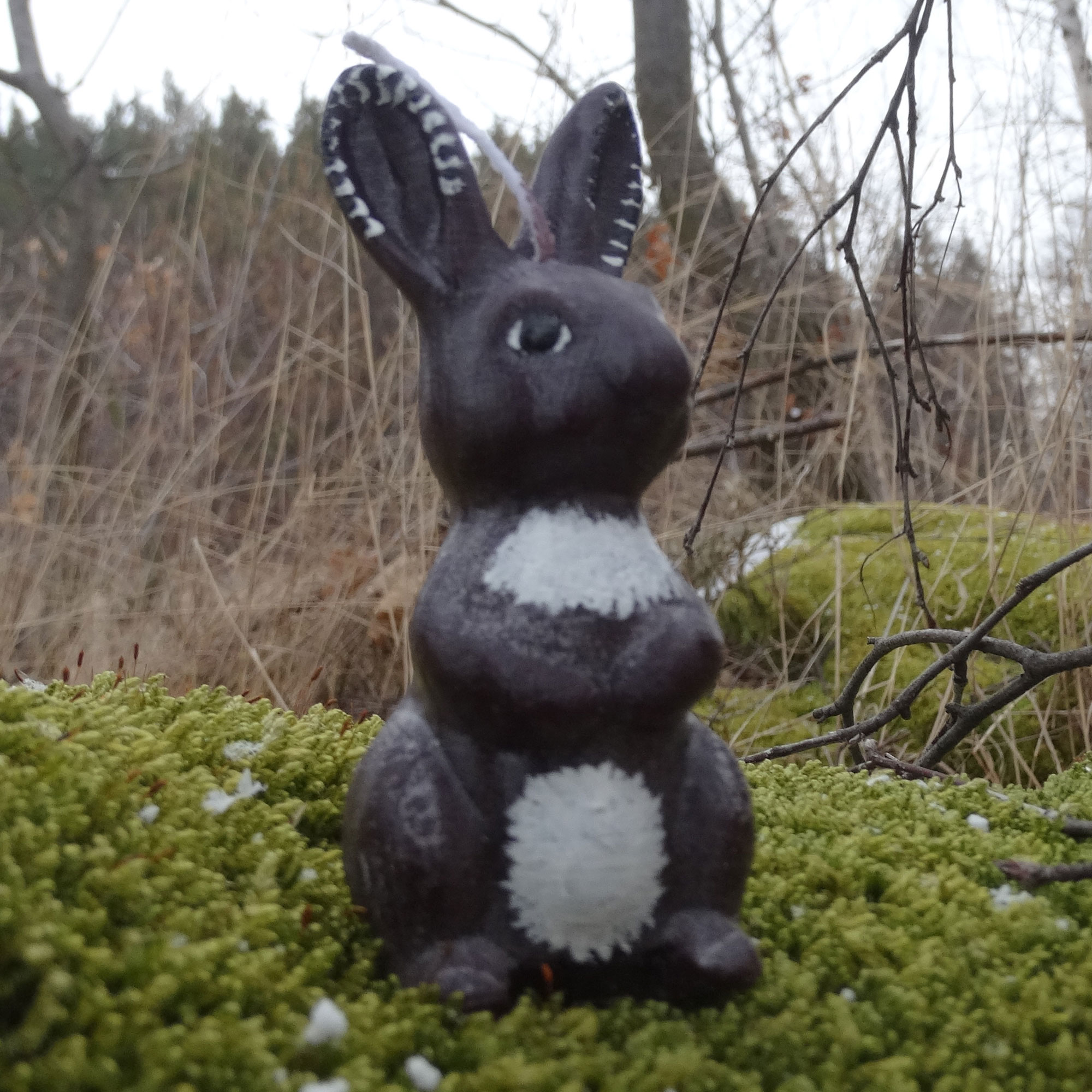 große Kerze Osterhase