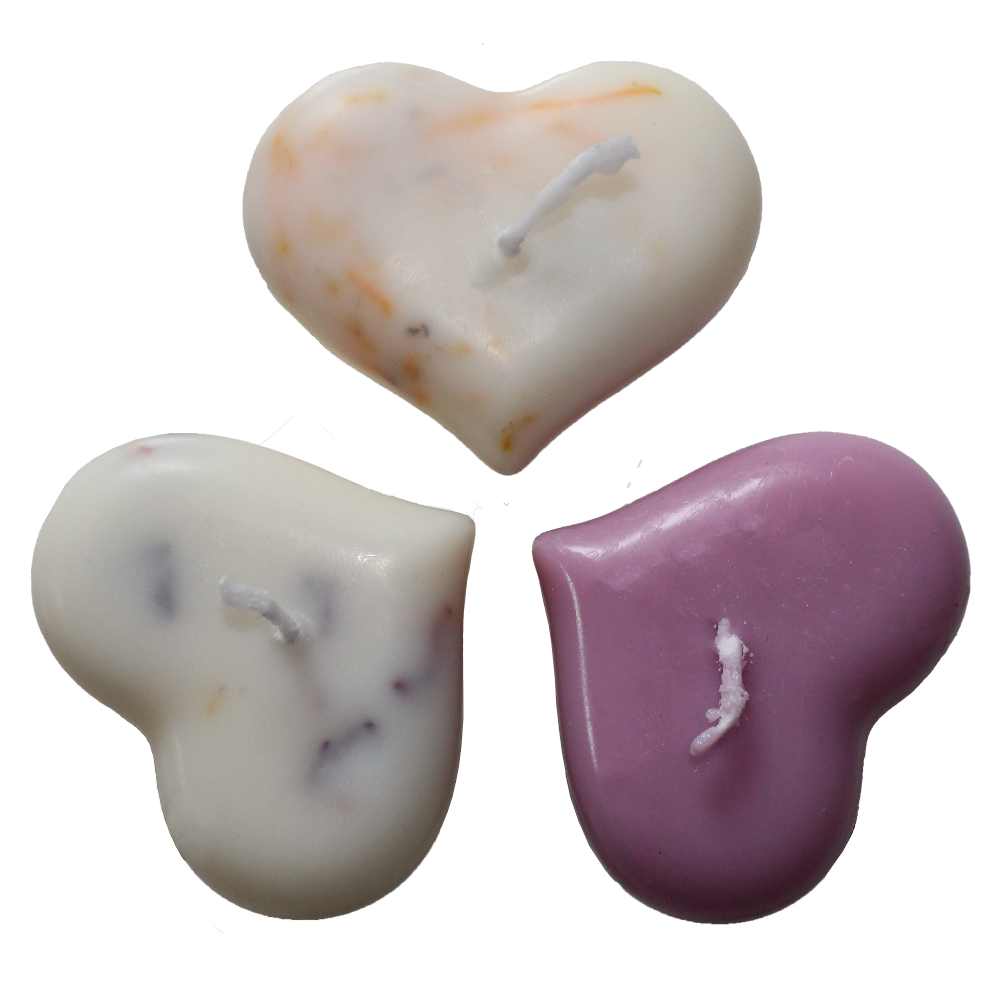 Schwimmkerzen Herzen 3-er Set Mix