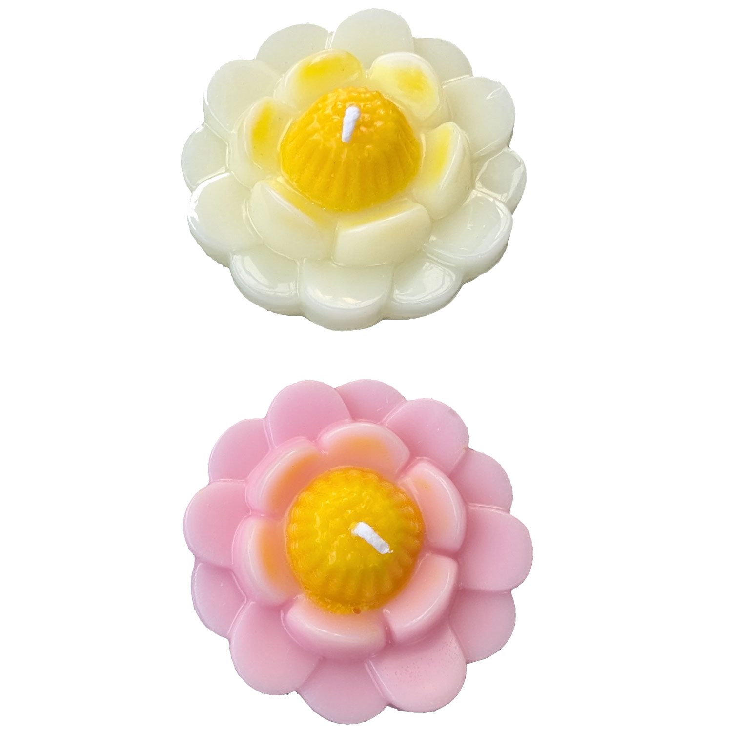 SET 2x Seerose Schwimmkerze